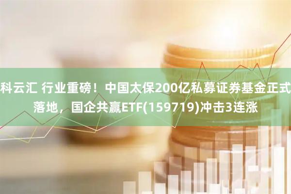 科云汇 行业重磅！中国太保200亿私募证券基金正式落地，国企共赢ETF(159719)冲击3连涨